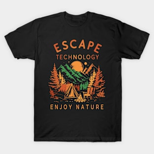 Escape Technology Enjoy Nature Design T-Shirt